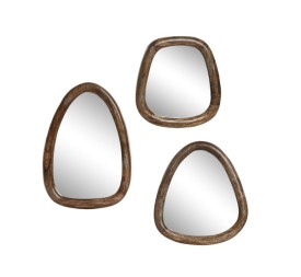 ESPEJO SET 3 MANGO 22X2,5X25 REDONDEADO NATURAL
