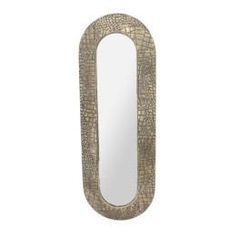 ESPEJO METAL CRISTAL 34X4X97 ENVEJECIDO DORADO