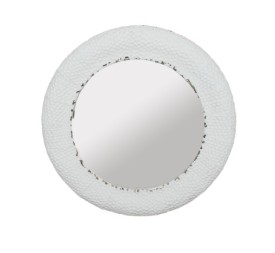 ESPEJO METAL CRISTAL 84X6X84 BLANCO