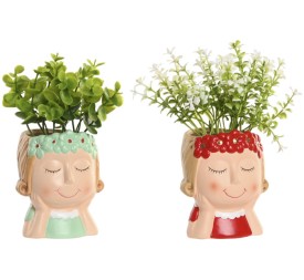 PLANTA PE CERAMICA 9X8X18,5 2 SURT.