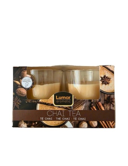 CAJA 2 VASOS PERF. LUMAR AROMATIC CHAI