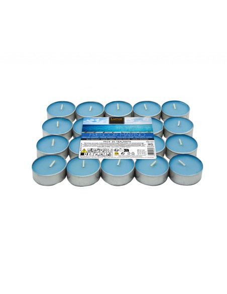 PACK 20 TEALIGHTS FRESCOR MARINO