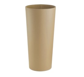 PARAGÜERO REDONDO PU-MDF BEIGE 26 X 26 X 55 CM