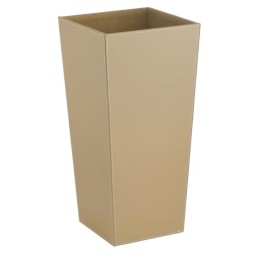 PARAGÜERO CUADRADO PU-MDF BEIGE 26 X 26 X 55 CM