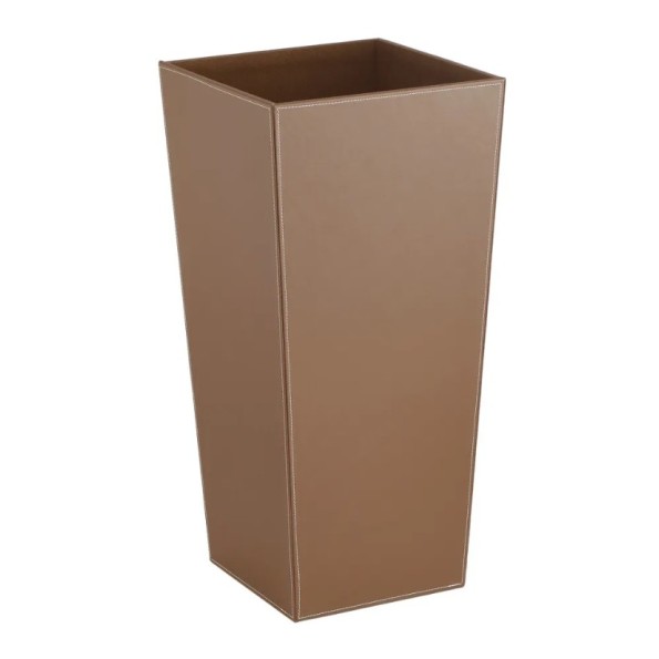 PARAGÜERO CUADRADO PU-MDF MARRÓN 26 X 26 X 55 CM
