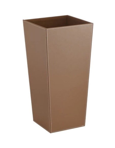 PARAGÜERO CUADRADO PU-MDF MARRÓN 26 X 26 X 55 CM PARAGÜERO CUADRADO PU-MDF MARRÓN 26 X 26 X 55 CM