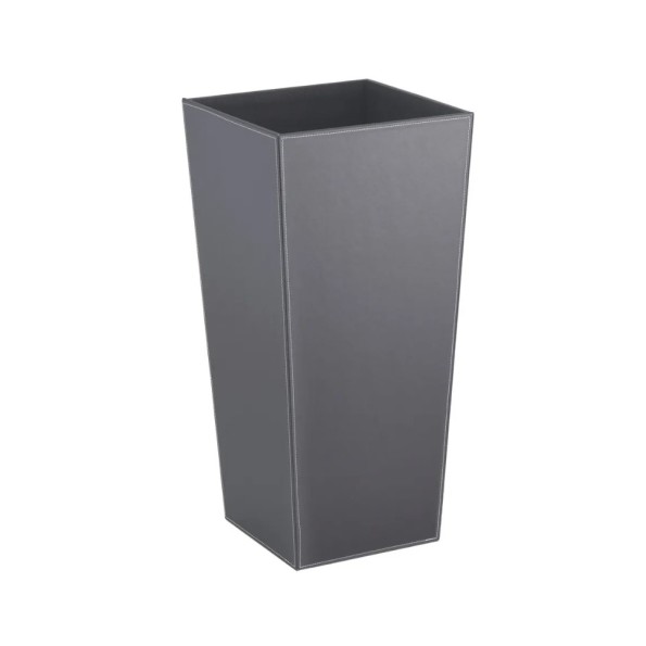 PARAGÜERO CUADRADO PU-MDF GRIS 26 X 26 X 55 CM