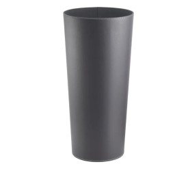 PARAGÜERO REDONDO PU-MDF GRIS 26 X 26 X 55 CM
