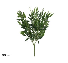 RAMO HOJAS RUSCUS X 5 - 55CM(VERDE)