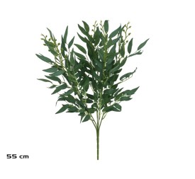 RAMO HOJAS RUSCUS X 5 - 55 CM (VERDE/CL)
