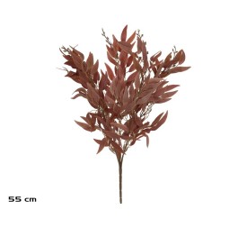 RAMO HOJAS RUSCUS X 5 - 55CM (MARRON)