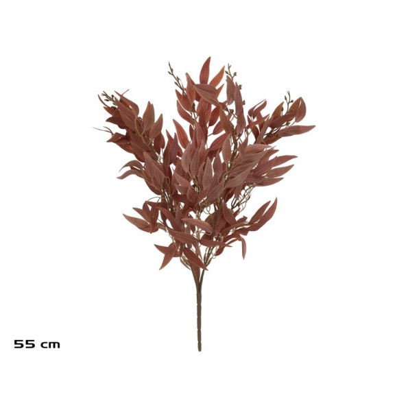 RAMO HOJAS RUSCUS X 5 - 55 CM (MARRON)
