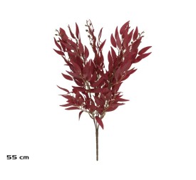 RAMO HOJAS RUSCUS X 5 - 55 CM (BURDEOS)