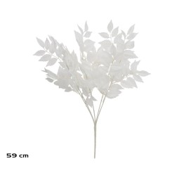 RAMO HOJAS ROWAN X 5 - 59 CM (BLANCO)