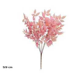 RAMO HOJAS ROWAN X 5 - 59 CM (ROSA)