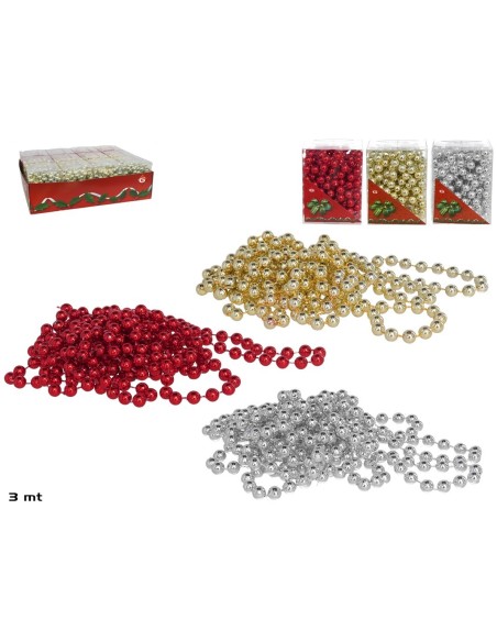 TIRA PERLAS COLOR SURTIDO 8MM - 3MT