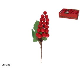 RAMA BOLAS 21CM ROJO