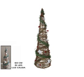 CONO ESTRELLAS 15 LED 60X16CM