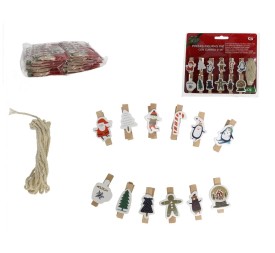 PINZAS FIGURAS X12 CON CUERDA 2 MT