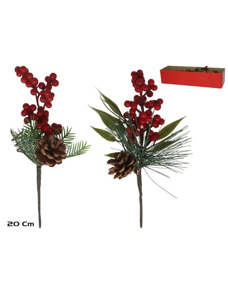 PICK BAYAS ROJAS C/PIÑA 20CM