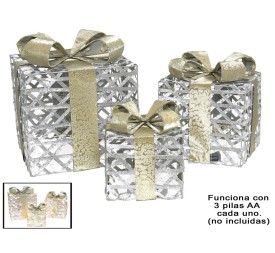 SET 3 CAJAS SILVER 20/30/40LED 15/20/25C