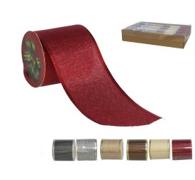 CINTA NAVIDAD JASPEADA 6,3CMX2,7MT 6STD