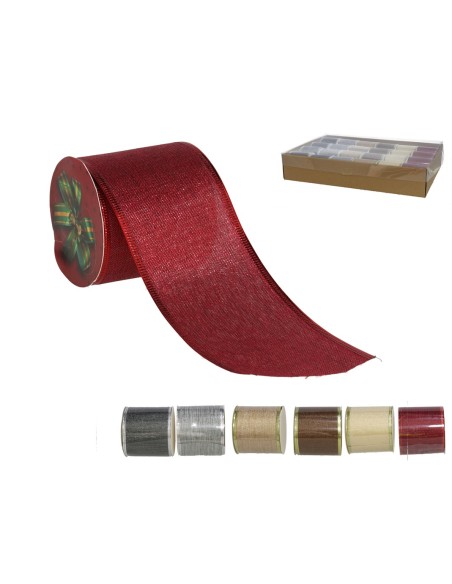 CINTA NAVIDAD JASPEADA 6,3CMX2,7MT 6STD