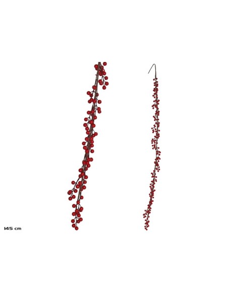 GUIRNALDA FRUTOS ROJOS 145CM