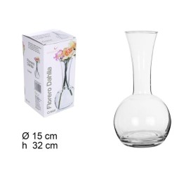 FLORERO CRISTAL DAHLIA 15X32CM