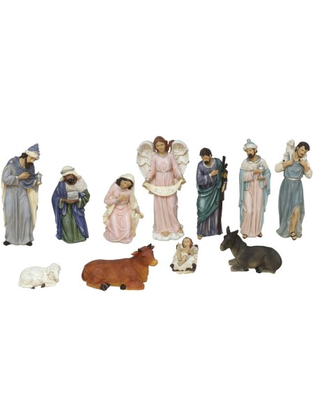 NACIMIENTO X11 FIGURAS ROSADO 13X12,5X35,2 CM