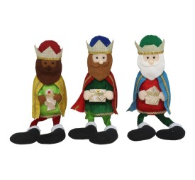FIGURA REY MAGO HANS 13X10X53CM MULTICOLOR 3STD
