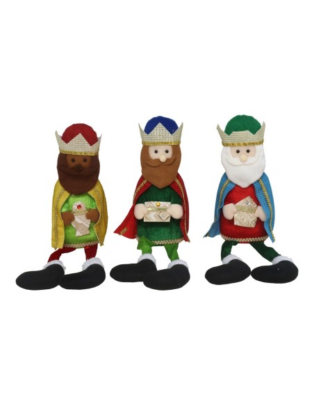 FIGURA REY MAGO HANS 13X10X53CM MULTICOLOR 3STD