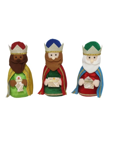 FIGURA REY MAGO HANS 13X10X31CM MULTICOLOR 3STD