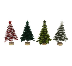 ARBOL FELPA CON ESTRELLA 25X16CM 4STD