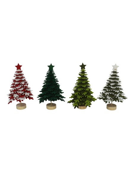 ARBOL FELPA CON ESTRELLA 25X16CM 4STD
