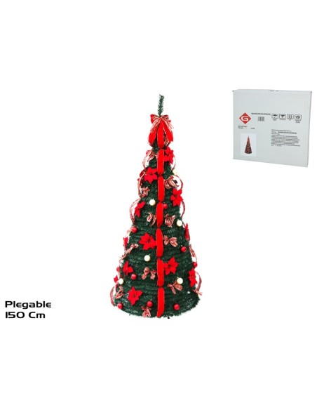 ARBOL NAVIDAD CON 4 CINTAS 60X150CM