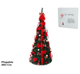 ARBOL NAVIDAD CON 4 CINTAS 81X210CM