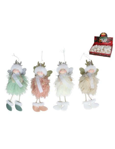COLGANTE ANGEL XMAS DORO 4 SURT 20 CM