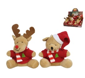 FIGURAS NAVIDAD OSITO Y RENO SURT 15 CM