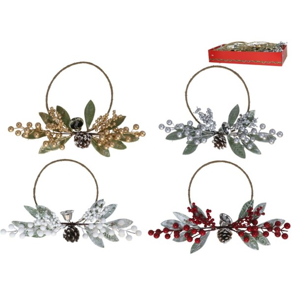 COLGANTE NAVIDAD 4STD FLOR 23,5CM