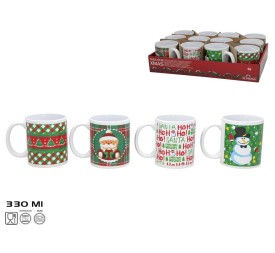 TAZA MUG XMAS 330ML 4 DISEÑOS  N 1  8,2X9,6CM