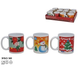 TAZA MUG XMAS 330ML 3 DISEÑOS  N 4   8,2X9,6CM