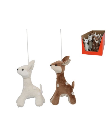 CIERVO COLGANTE 7X6X12CM 2STD