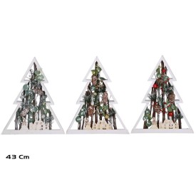 ARBOL XMAS DECORADO S3 35X5X43CM 3STD
