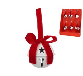 COLGANTE XMAS CASCABEL BLANCO MATE 6CM