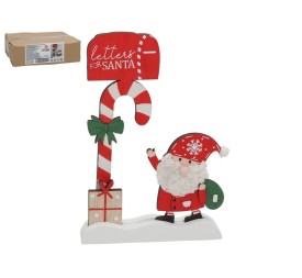 FIG. XMAS SANTA CLAUS C/BUZON TRASY 11,5X16,5CM