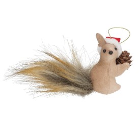 COLGANTE XMAS ARDILLA C/GORRO LANS 6,5X7CM