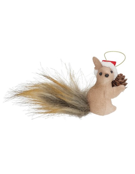COLGANTE XMAS ARDILLA C/GORRO LANS 6,5X7CM