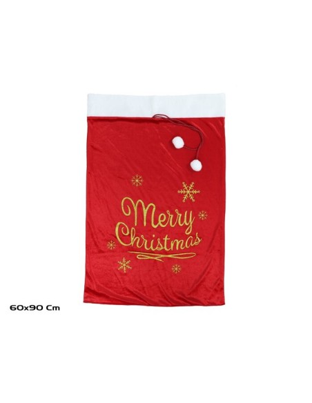 SACO NAVIDAD TERCIOPELO 60X90CM