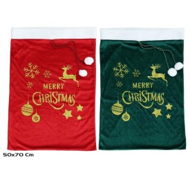SACO NAVIDAD TERCIOPELO 50X70CM STD